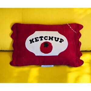 New Red Summer Ketchup Packet Pillow Novelty Throw Pillow Room Decor BBQ Picnic